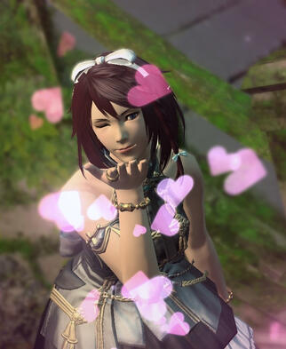 hearts and kisses